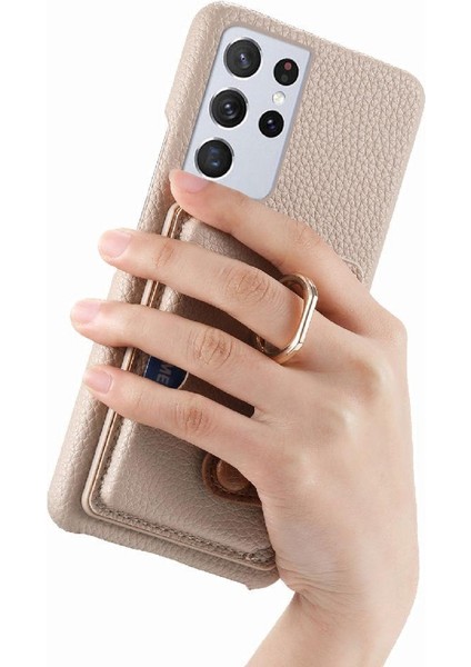 Samsung Galaxy S21 Ultra Kart Yuvaları Halka Standı Premium Dokulu (Yurt Dışından) indirimleri