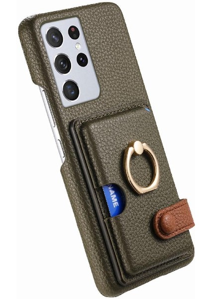 Samsung Galaxy S21 Ultra Kart Yuvaları Halka Standı Premium Dokulu (Yurt Dışından) indirimleri