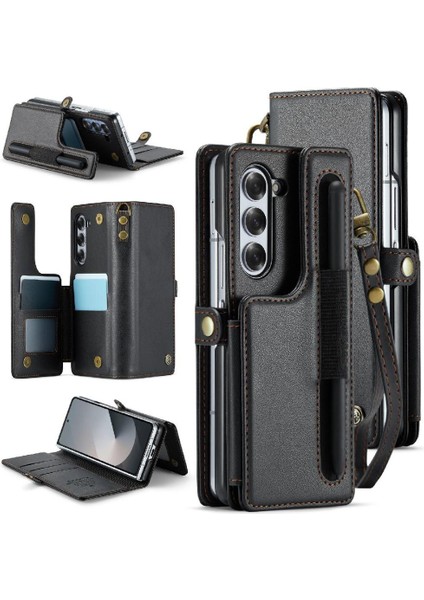 Samsung Galaxy Z Caseme 6 5g Kart Tutucu Ince Kılıf Pu (Yurt Dışından)