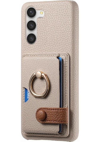 Samsung Galaxy S23 Artı Premium Dokulu Deri Kart Yuvaları Halka (Yurt Dışından) fiyatları