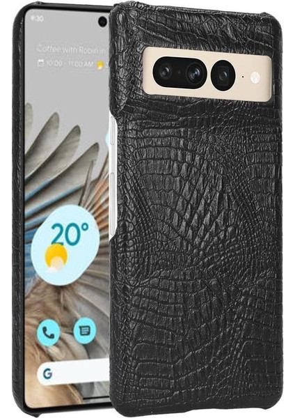 Google Piksel 7 Pro Klasik Timsah Moda Anti Için Şık Klasik Durumda (Yurt Dışından)