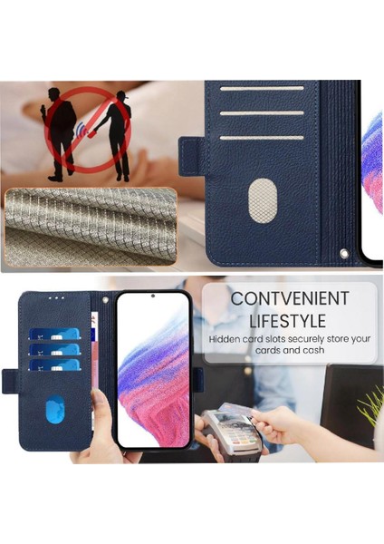 Oneplus Ace 2 5g Manyetik Cüzdan Pu Deri Kredi Kartı Yuvası ile Kılıf (Yurt Dışından)