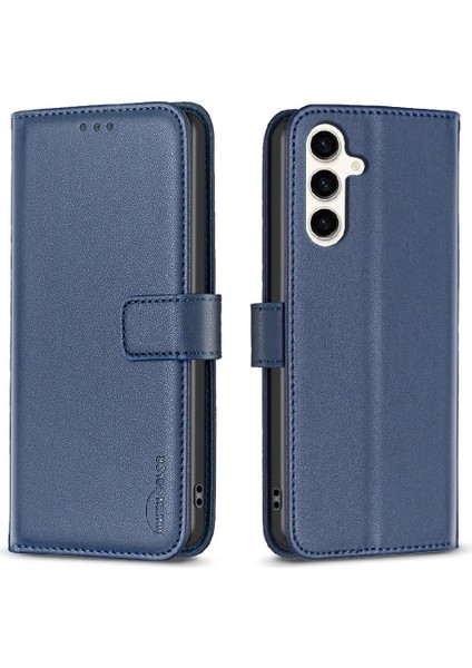 Samsung Galaxy S24 Cüzdan Iş Çoklu Kart Yuvası Deri Için Flip Case (Yurt Dışından)