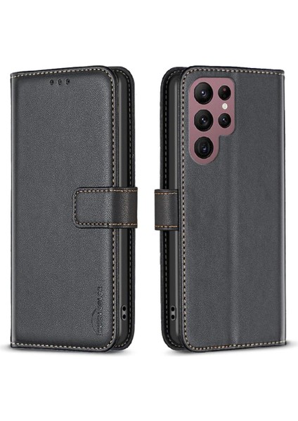 Samsung Galaxy S22 Ultra Deri Kılıf Çok Renkli Iş Için Flip Case (Yurt Dışından) indirimleri