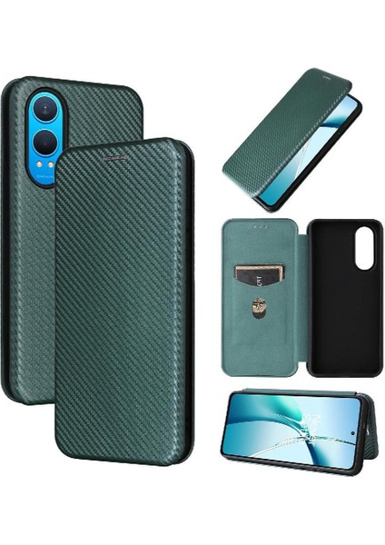 Oneplus Nord Ce4 Lite Kart Ekleme Manyetik Karbon Fiber Için Flip Case (Yurt Dışından)