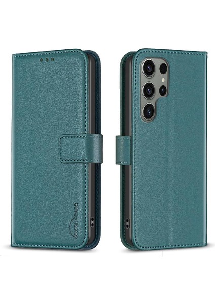 Samsung Galaxy S23 Ultra Deri Kılıf Cüzdan Çoklu Kart Yuvası Için Flip Case (Yurt Dışından)