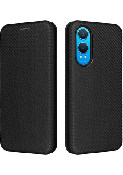 Oneplus Nord Ce4 Lite Kart Ekleme Manyetik Karbon Fiber Için Flip Case (Yurt Dışından)