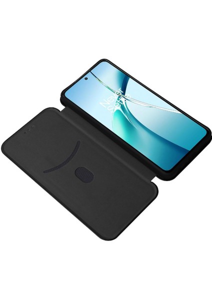 Oneplus Nord Ce4 Lite Kart Ekleme Manyetik Karbon Fiber Için Flip Case (Yurt Dışından)