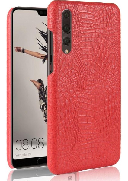 Huawei P20 Pro Klasik Timsah Moda Kapak Için Şık Klasik Kılıf (Yurt Dışından)