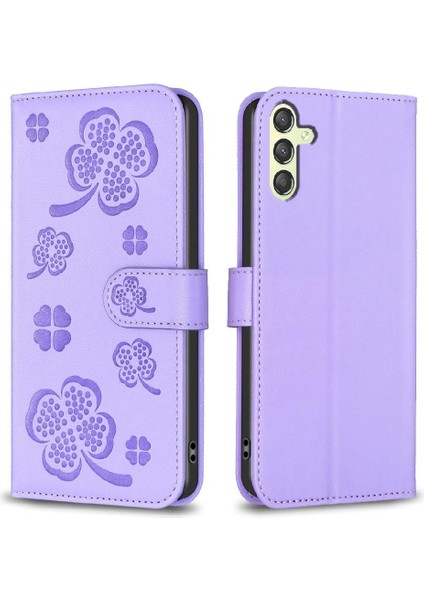 Samsung Galaxy S24 Artı Kart Yuvaları Tutucu Kickstand Pu Için Flip Case (Yurt Dışından)