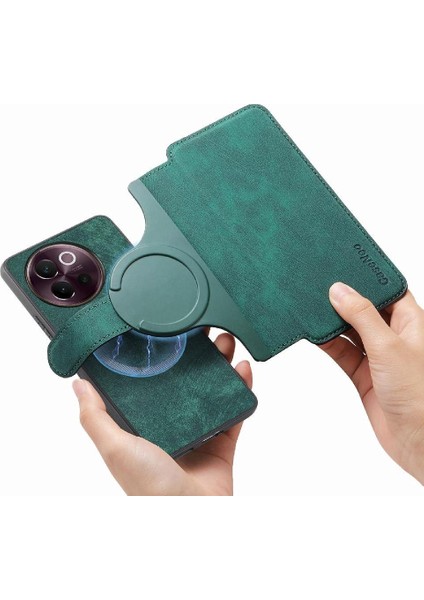 Vıvo V40 Lite Için Flip Case Retro Kart Standı Cüzdan Mıknatıs Koruyucu (Yurt Dışından)