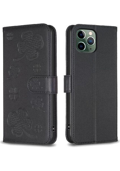 IPhone 11 Için Flip Case Pro Max Pu Deri Kart Yuvaları Tutucu Kickstand (Yurt Dışından)