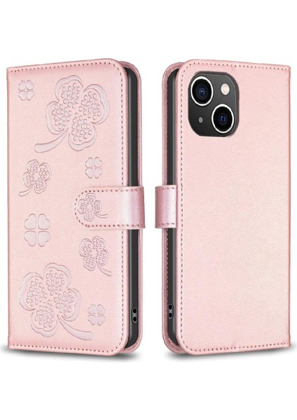 IPhone 15 Için Flip Case Artı Çok Renkli Kart Yuvaları Tutucu Kickstand Pu (Yurt Dışından)
