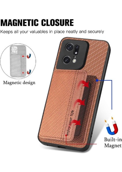 Oppo Bulmak Için Kılıf X5 Pro Rfıd Engelleme Manyetik Kart Tutucu Komple (Yurt Dışından)