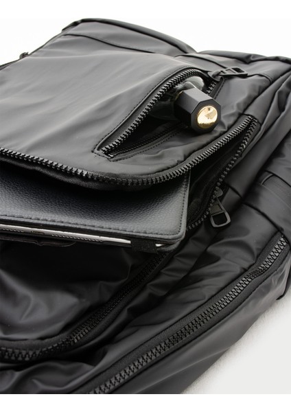 Frank Model Siyah Laptop Bölmeli 7 Gözlü USB Çıkışlı Valiz Uyumlu Sırt Çantası Çok Kullanışlı Fonksiyonel Okul Iş Seyahat indirimleri