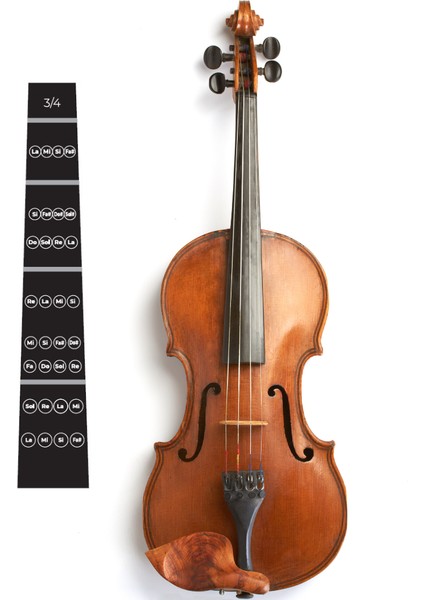 Keman - Nota - Etiket - Sticker - Klavye - Çıkartma - Violin - Keman Aksesuar