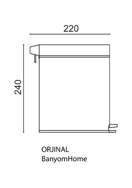 70-213 Paslanmaz Çelik 3 Litre Pedallı Banyo Çöp Kovası Beyaz fiyatları