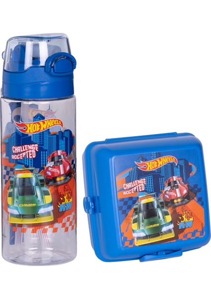 Hot Wheels 500 ml Matara-Suluk ve Beslenme Kutusu