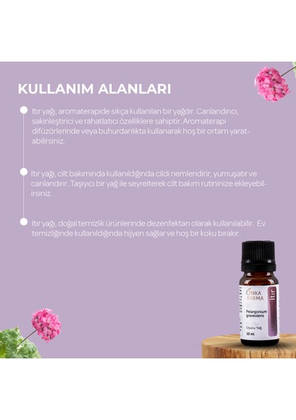 Onka Farma Saf Itır Yağı Uçucu Esansiyel Yağ 10 ml