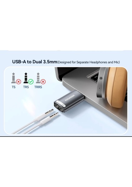 USB To 3.5mm Harici Ses Kartı CE/FC/ROHS Lisanslı Dönüştürücü Çevirici Çok Fonksiyonlu Mikrofon Kulaklık Hoparlör Ses Ara Birimi indirimleri