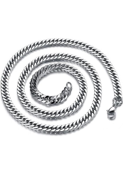Gri 55 Cm. 5 Mm. Gürmet Erkek Çelik Zincir Dm91