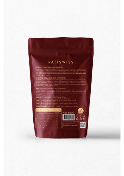 Bitter Vişne Çubukları 80g