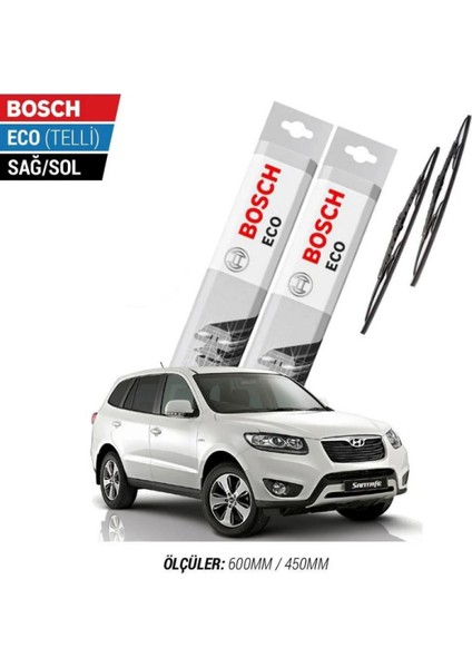 Hyundai Santafe 2010 Model Silecek Takımı Bosch Eco (Telli)