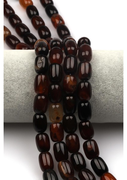 Akik ( Ab Kalite ) Doğaltaş Dizi 10 x 13 mm Boru Kesim