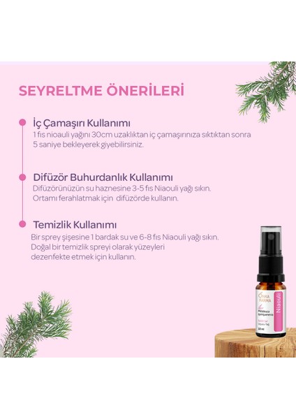 Nioli Yağı (NİAOULİ) - %100 Saf Doğal Ve Katkısız Nioli Uçucu Yağı - 10 ml