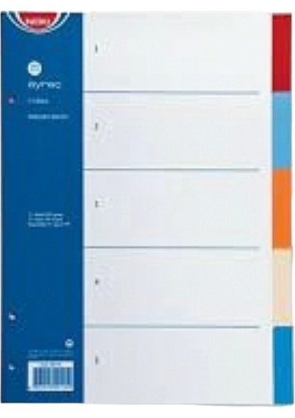 Ayraç 5 Renk Pp (Index Seperatör) ( 5 Paket / 25 Adet)
