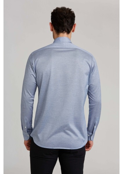 Platinium Regular Fit Mavi Erkek Gömlek PLTG018_D35 fiyatları