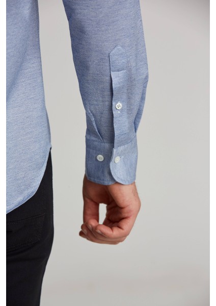 Platinium Regular Fit Mavi Erkek Gömlek PLTG018_D35 fırsatları