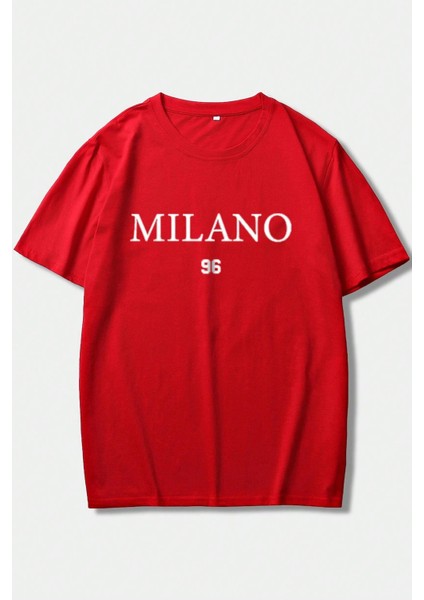 Only Trendwear  Erkek Milano Baskılı Oversize Tshirt