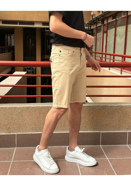 Erkek, 5 Cep, Duble Paça, Rengi Solmaz, Pamuklu Gabardin Şort 24INP151 fiyatları