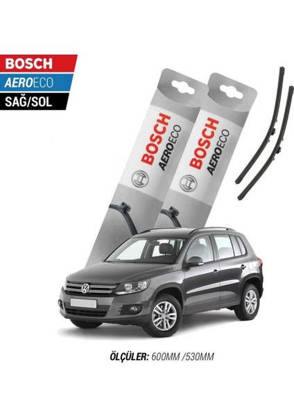 Volkswagen Tiguan 2010 Model Bosch Aeroeco Muz Silecek Takımı