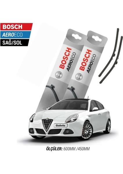 Alfa Romeo Giulietta 2012 Model Bosch Aeroeco Muz Silecek Takımı