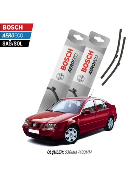 Volkswagen Bora 2004 Model Bosch Aeroeco Muz Silecek Takımı
