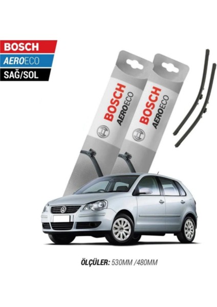 Volkswagen Polo 2006 Model Bosch Aeroeco Muz Silecek Takımı