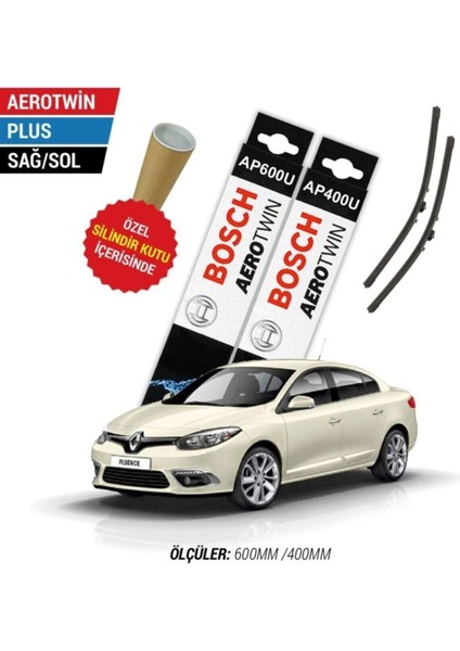 Renault Fluence 2009-2021 Silecek Takımı Aerotwin