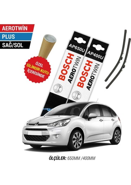 Citroen C3 Silecek Takımı (2010-2015) Bosch Aerotwin Plus