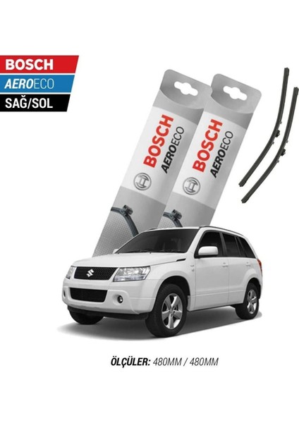 Suzuki Grand Vitara 2005-2024 Model Bosch Aeroeco Muz Silecek Takımı