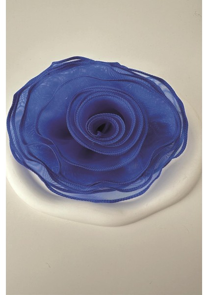 Organize Tül Iğneli Gül Broş (Ölçü:15 Cm)