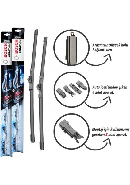 Mini Countryman R60 Silecek (2011-2016) Bosch Aerotwin Plus fiyatları