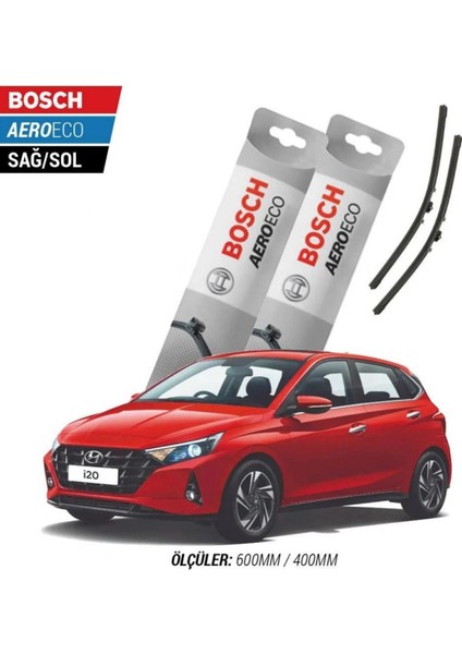 Hyundai I20 2021-2024 Model Bosch Aeroeco Muz Silecek Takımı