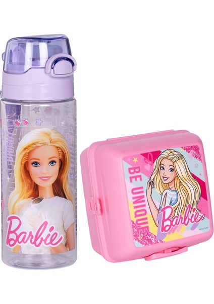 Barbie 500 ml Matara-Suluk ve Beslenme Kutusu