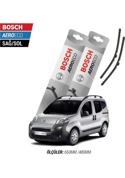Citroen Nemo 2010 Model Bosch Aeroeco Muz Silecek Takımı
