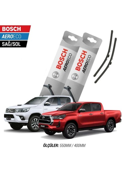 Toyota Hilux 2020 Model Bosch Aeroeco Muz Silecek Takımı
