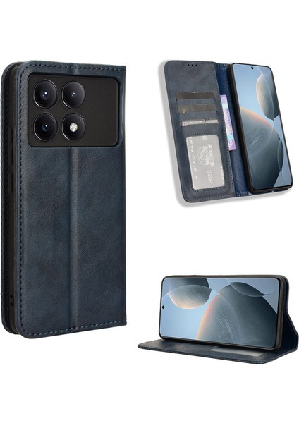 Xiaomi Redmi K70E 5g Mıknatıslı Deri Telefon Kılıfı (Yurt Dışından)