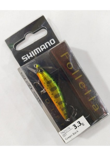 Cardiff Folletta 50SS 50MM 3.3gr Maket Yem - Green Back