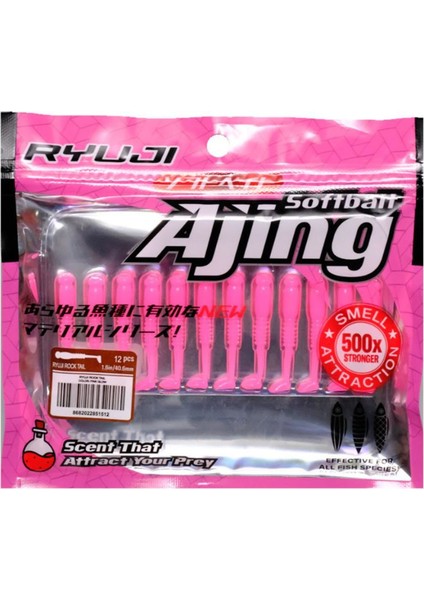 Rock Tail 4cm Kokulu Silikon Yem (12 Adet)